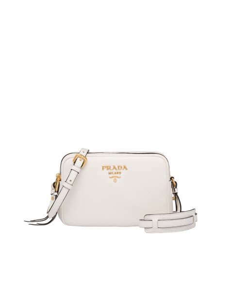 prada white leather crossbody bag|prada crossbody bag nylon sale.